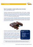 菊粉使生產更健康的巧克力成為可能