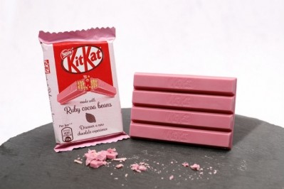 Kitkat Ruby，現在在英國可用。圖片：雀巢