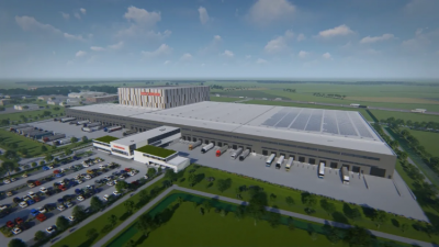 藝術家對比利時百樂嘉利寶巨型倉庫的印象，該倉庫將於2021年開放。圖片:Barry Callebaut