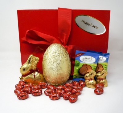 瑞士蓮著名的金色箔包複活節兔子將在假期期間在線銷售。圖片:瑞士蓮&斯普倫利