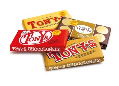 托尼巧克力公司的限量版“長得很像”巧克力棒。圖:托尼巧克力
