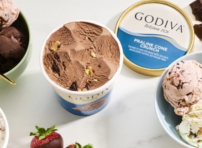 木板走道冷凍款待將向美國市場推出七個新的超級高級Godiva冰淇淋品脫。PIC：GODIVA.