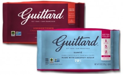 包括吉特德烘焙芯片的物品現在將在PCR包裝中包裝。PIC：Guittard Chocolate Company