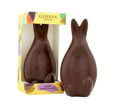 戈代娃黑巧克力兔子是複活節的商店。圖片:pladis