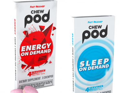 Chewpod提供兩個品種:能量按需和睡眠按需