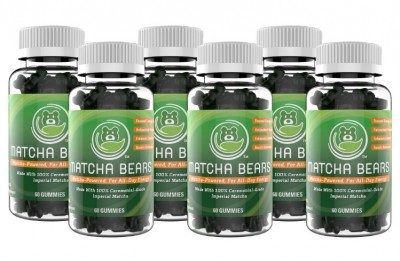每份(兩粒)抹茶熊提供大約250毫克的細磨綠茶粉，以其強大的抗氧化劑而聞名。(圖片由抹茶熊提供)